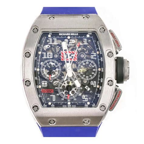 richard mille blue strap watch|men richard mille watch price.